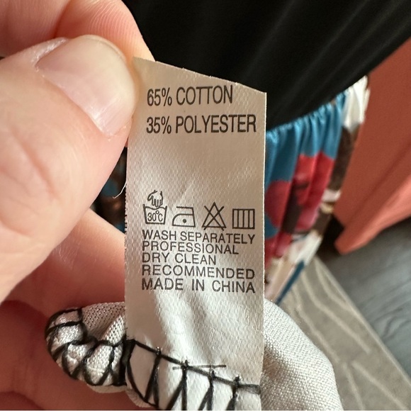 MokingTop Black and Teal Floral Short Sleeve Stretch Maxi Dress - Picture 6 of 6